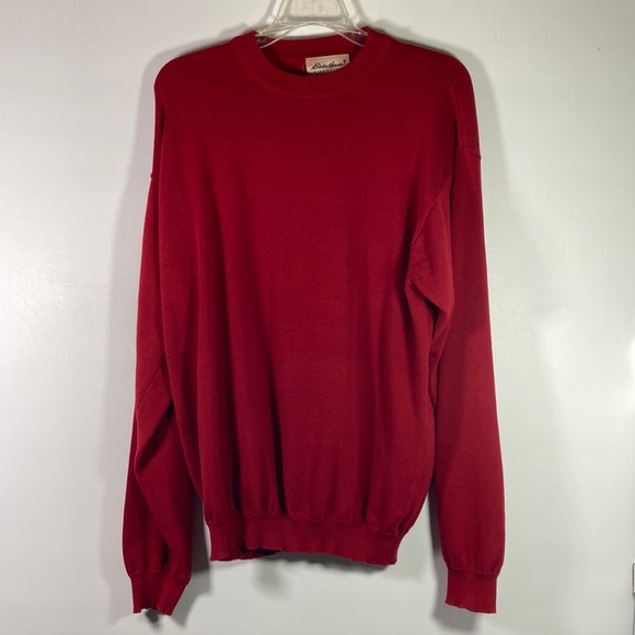 Eddie Bauer Soft Light Weigh 100% Cotton Pull Over Sweater Size L/G - Picture 1 of 9